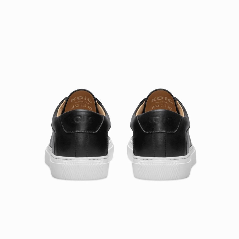 KOIO (NEW IN BOX) - Capri Low Top Leather Sneaker in Onyx - Picture 5 of 11